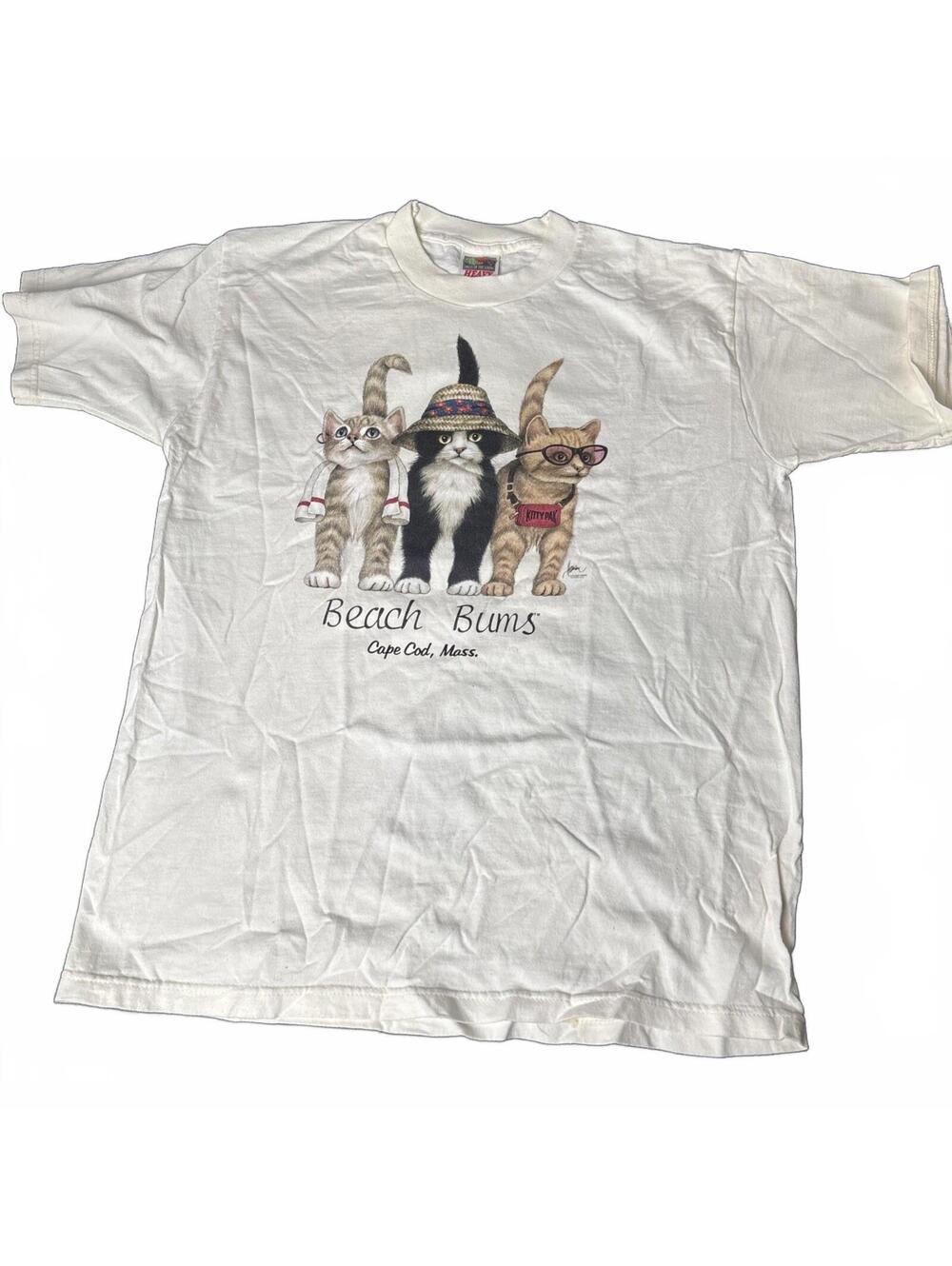 Fruit of the Loom Beach Bums Cape Cod Cats Graphic T-Shirt,